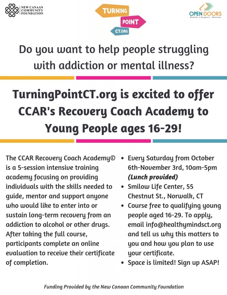 FREE Recovery Coach Academy!! Turning Point CT