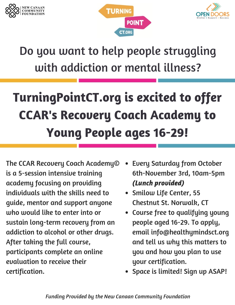 FREE Recovery Coach Training! Turning Point CT